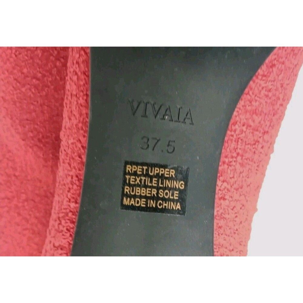 VIVAIA Abby Boots Size 7 Pointed-Toe Knee-High Heel Stretch Knit Red MSRP $269 - Picture 9 of 10